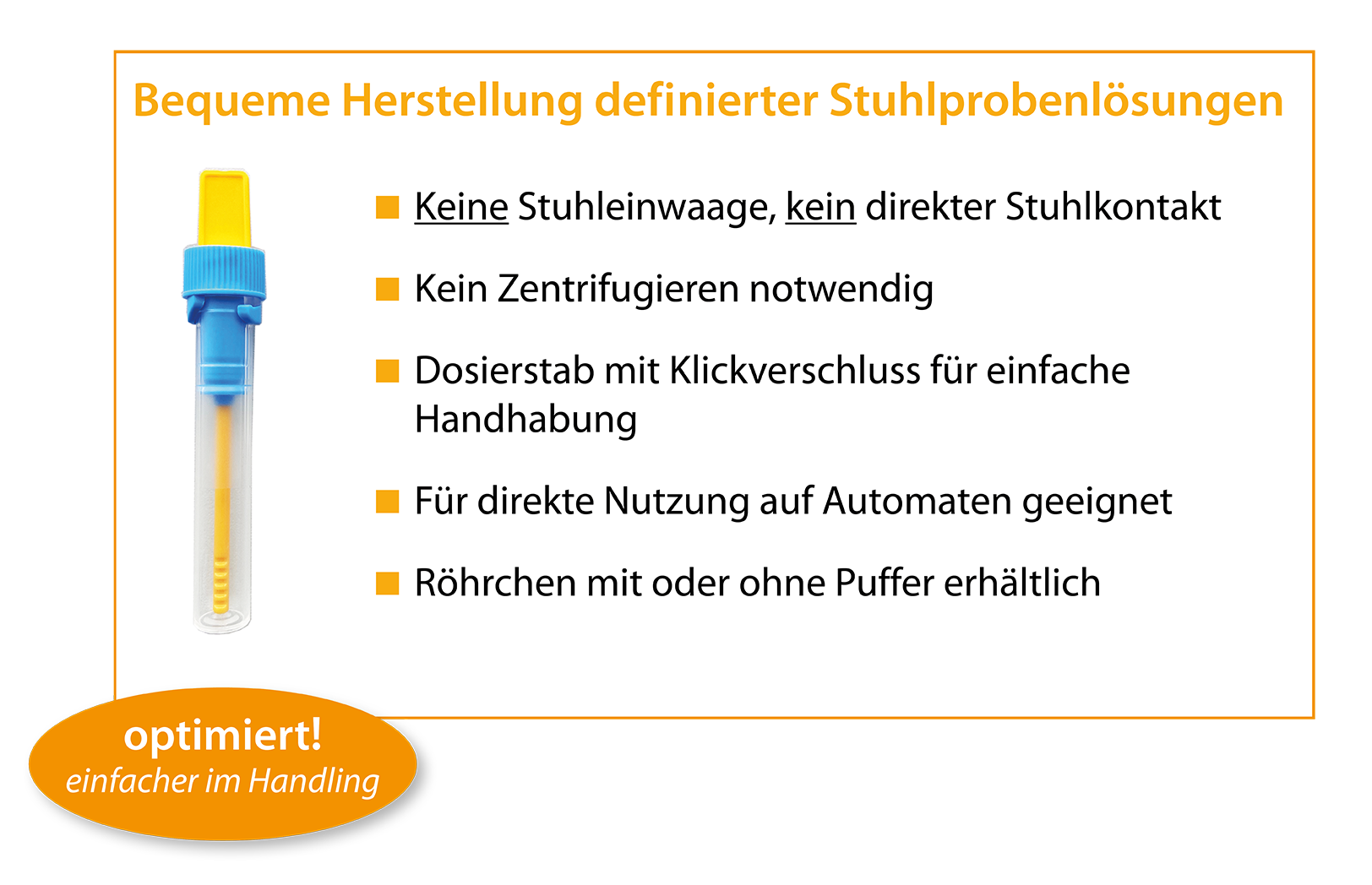 Hestellung einer Stuhlprobenlösung